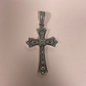 Sterling Silver Cross Enhancer Pendant
